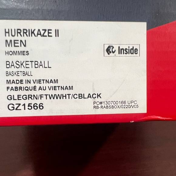 Reebok, Hurrikaze 2, GZ1566, Green, White, Yellow - Picture 2 of 15